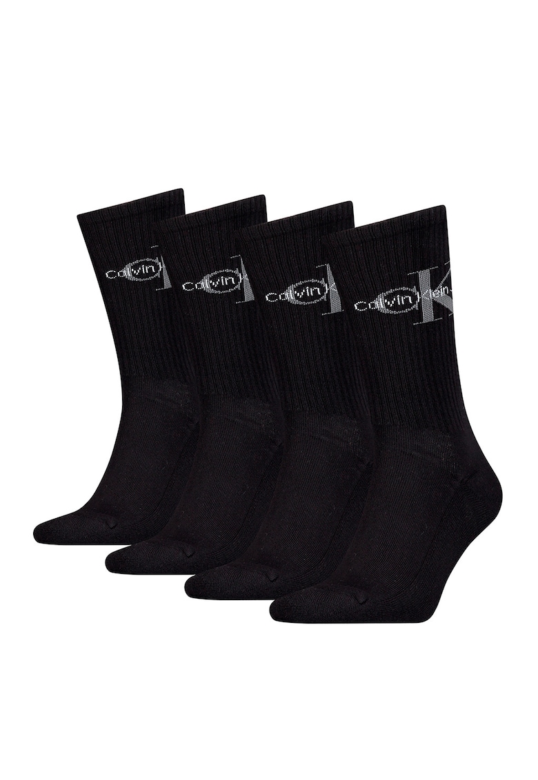 Set de sosete lungi cu logo - 4 perechi