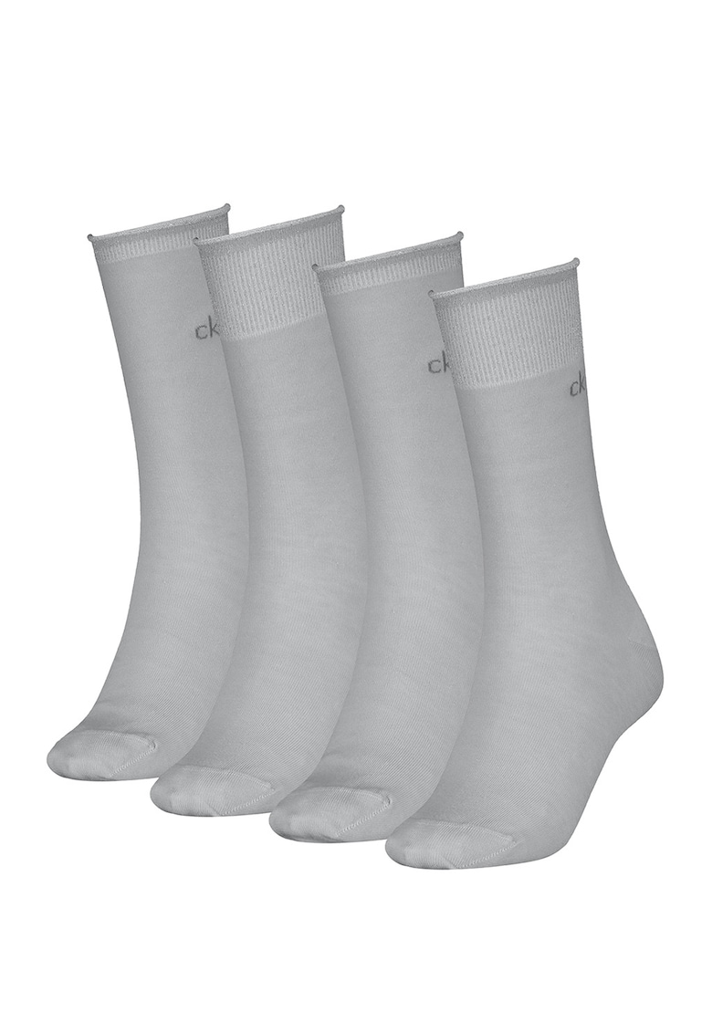 Set de sosete lungi cu aspect stralucitor - 4 perechi