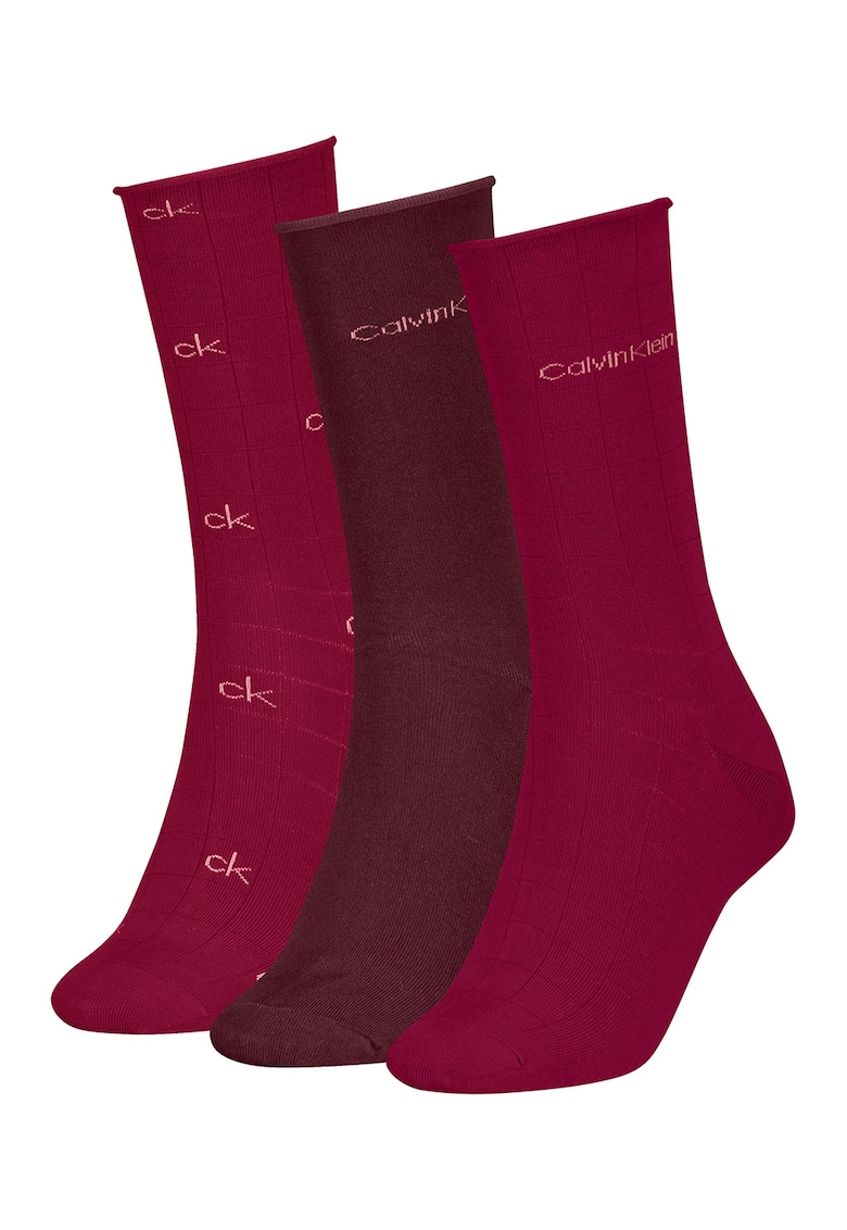 Set de sosete lungi cu logo - 3 perechi