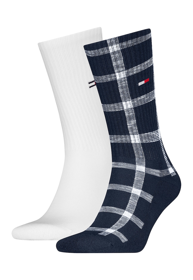 Set de sosete lungi unisex cu logo brodat - 2 perechi