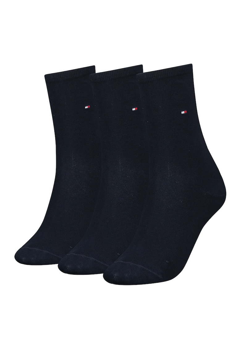 Set de sosete scurte cu logo discret - 3 pderechi