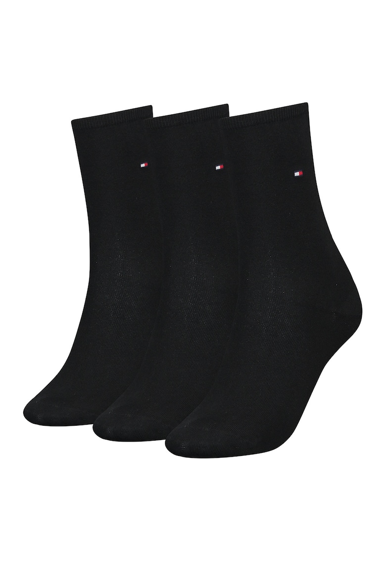 Set de sosete scurte cu logo discret - 3 pderechi