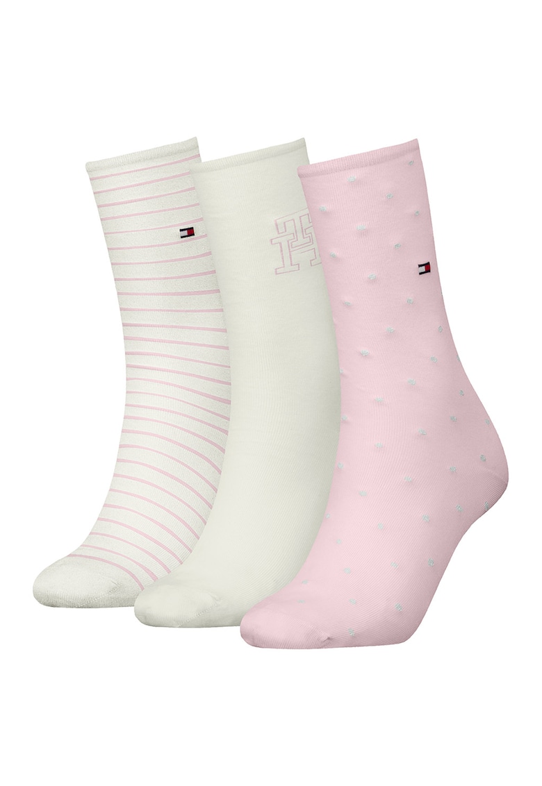 Set de sosete lungi cu model variat - 3 perechi