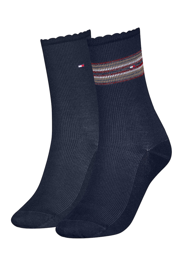 Set de sosete cu logo si imprimeu - 2 perechi