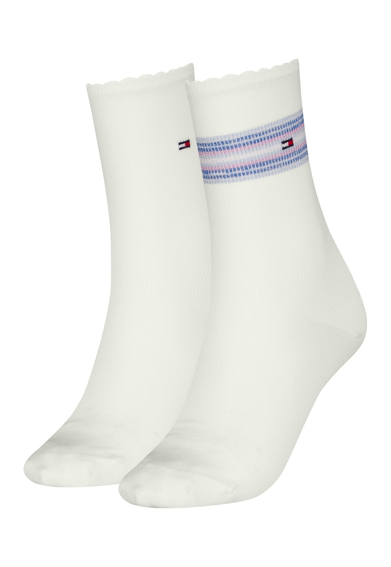 Set de sosete cu logo si imprimeu - 2 perechi