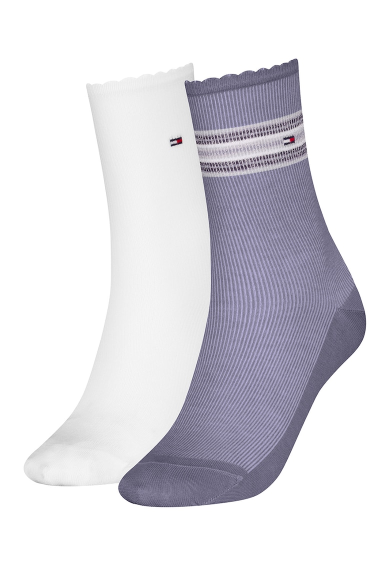 Set de sosete cu logo si imprimeu - 2 perechi