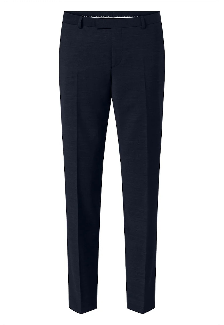 Pantaloni regular fit cu buzunare laterale STR7 - Albastru inchis