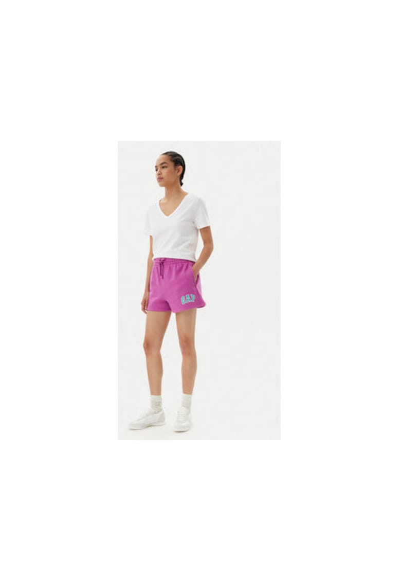 Pantaloni scurti sport dama 769323-07 - Bumbac /Poliester reciclat - Roz - Roz