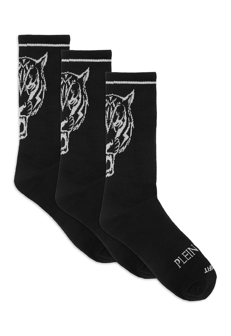 Set de sosete cu model logo - 3 perechi