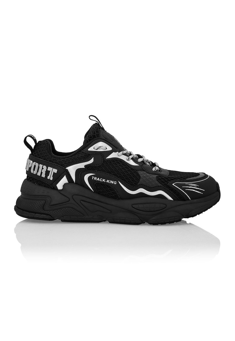 Pantofi sport low-cut Track King Mag - Negru/Argintiu