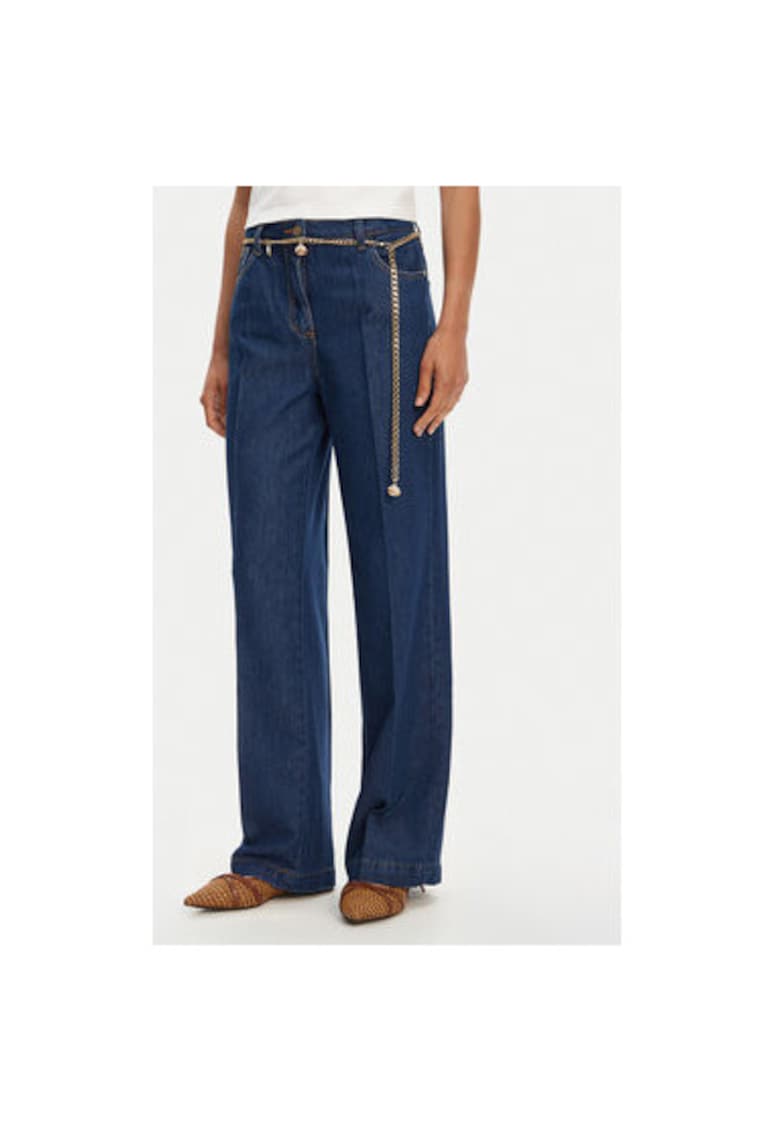 Pantaloni dama P3HUDINCBB - Bumbac/Lyocell - Bleumarin - Bleumarin