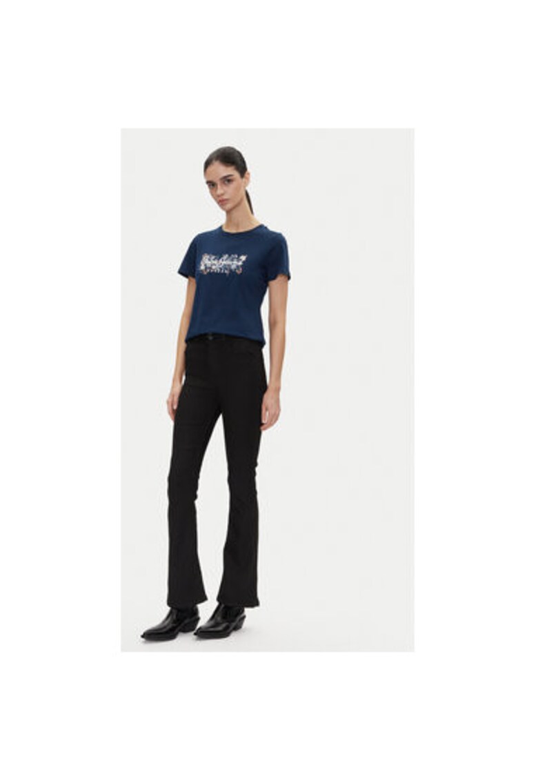 Pantaloni dama PL204905XM70 - Viscoza/Poliester - Negru - Negru