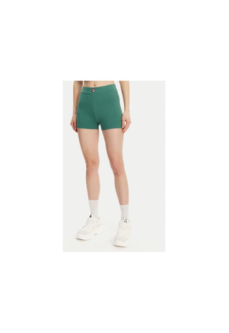 Pantaloni scurti sport dama FAW1024 - Bumbac/Elastan - Verde