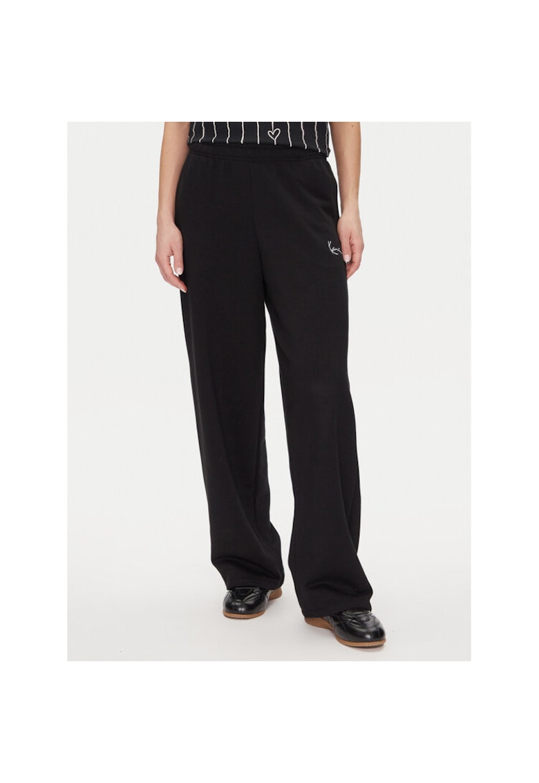 Pantaloni de trening dama 61030062 - Bumbac/Poliester - Negru - Negru