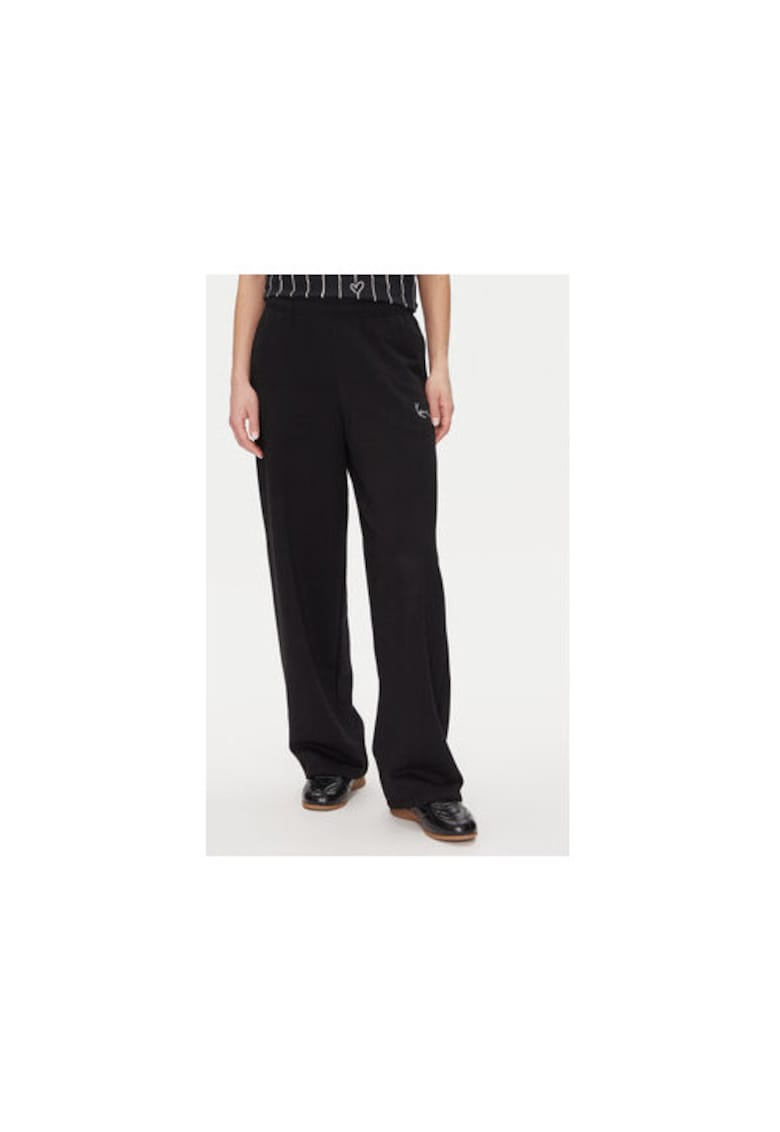 Pantaloni de trening dama 61030062 - Bumbac/Poliester - Negru