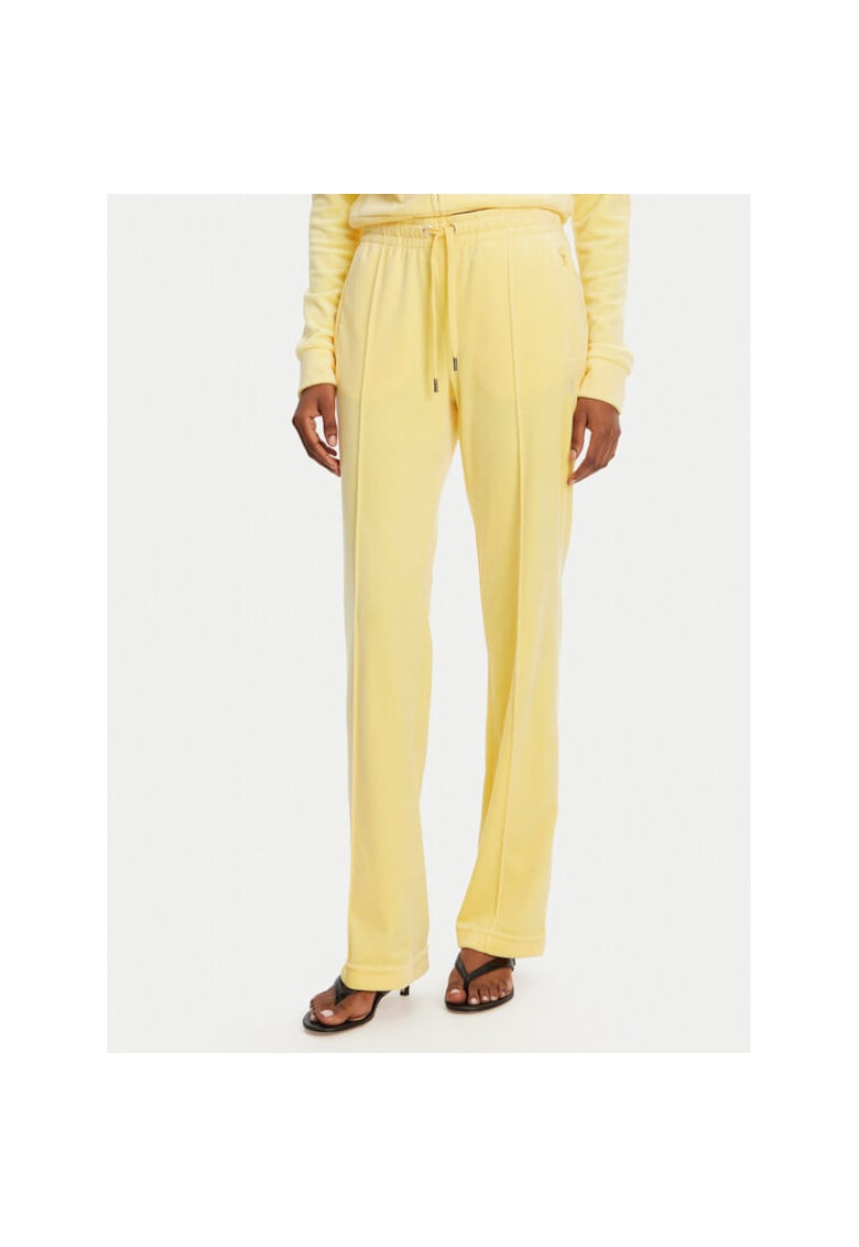 Pantaloni de trening dama JCAPW045 - Poliester/Elastan - Galben - Galben