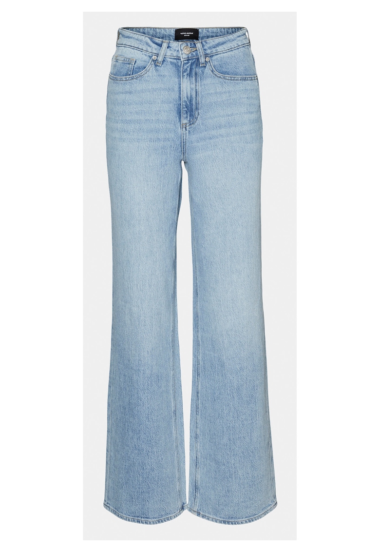 Pantaloni dama 10283858 - Bumbac/Bumbac - Albastru - Albastru