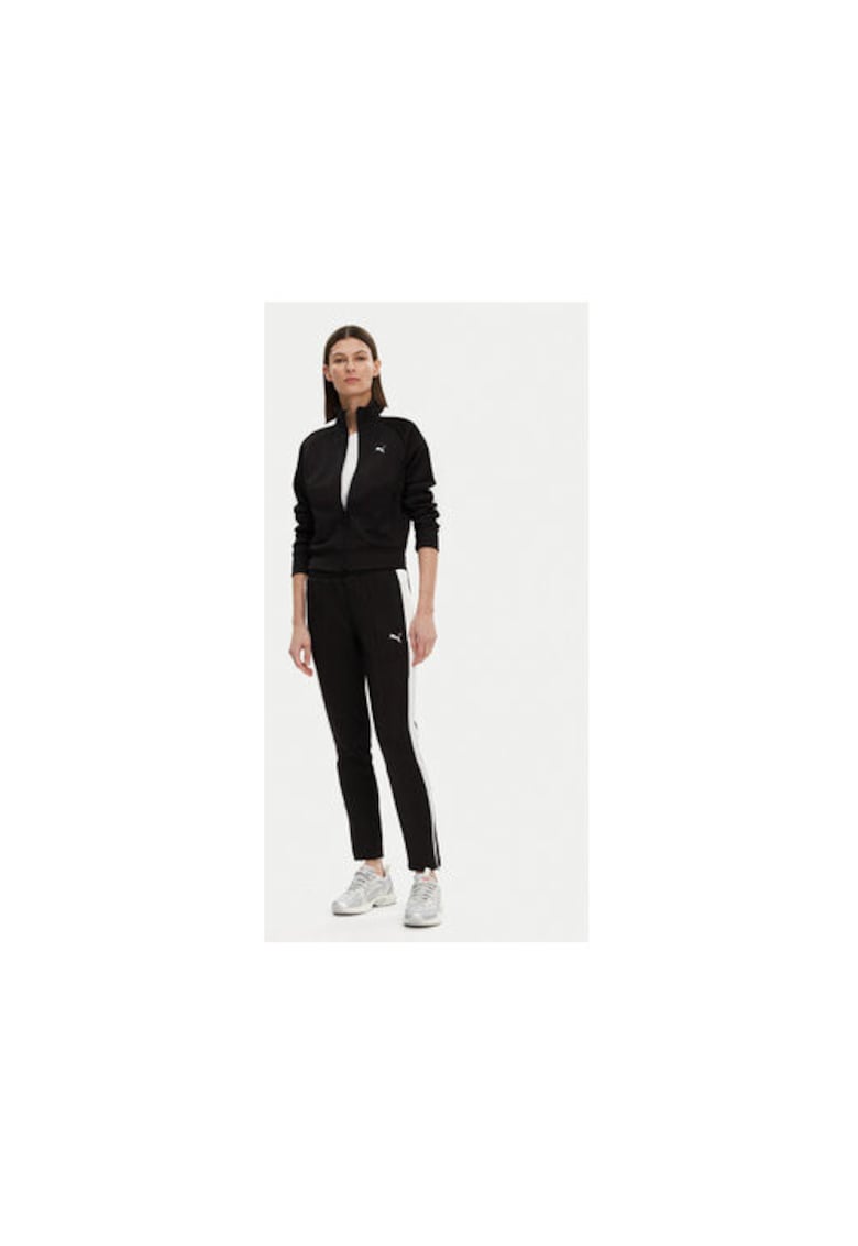 Pantaloni de trening dama 629798 - Poliester reciclat/Bumbac - XL INTL - Negru