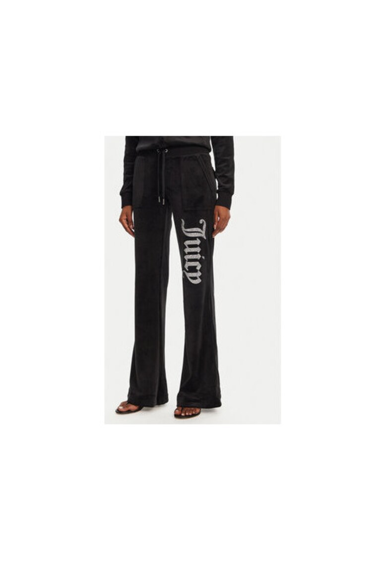 Pantaloni de trening dama JCBBJ125806 - Poliester/Elastan - Negru - Negru