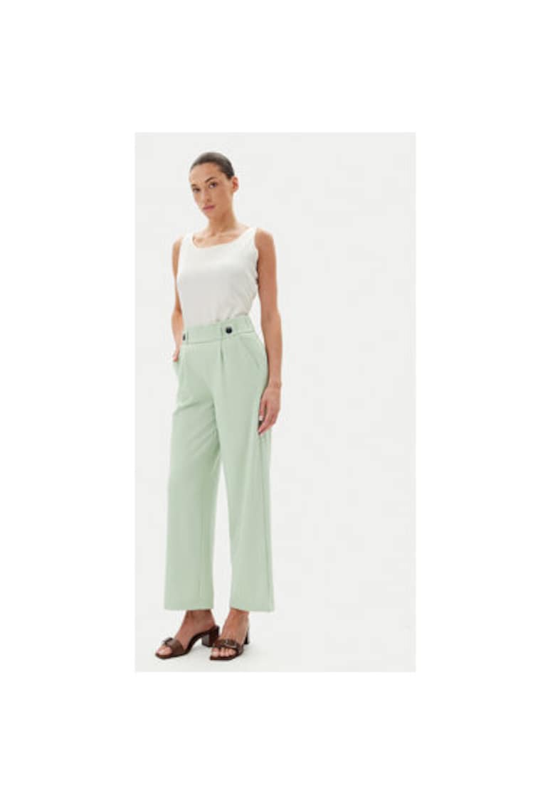 Pantaloni dama 15208430 - Poliester/Elastan - Verde - Verde