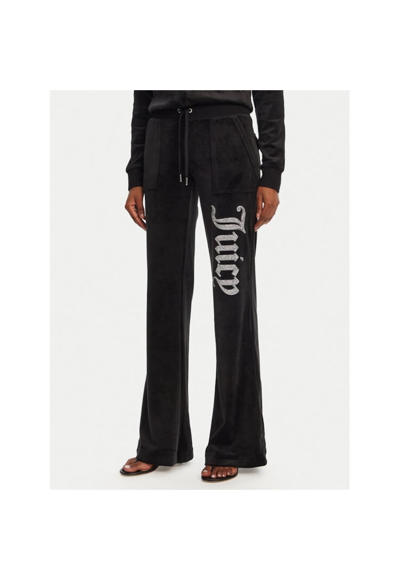 Pantaloni de trening dama JCBBJ125806 - Poliester/Elastan - Negru - Negru
