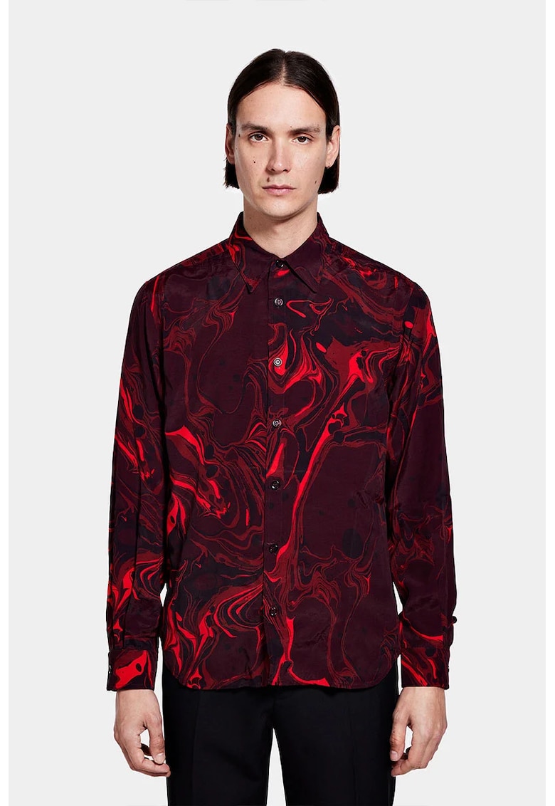 cămașă image de vară - mânecă lungă - cu imprimeu canva