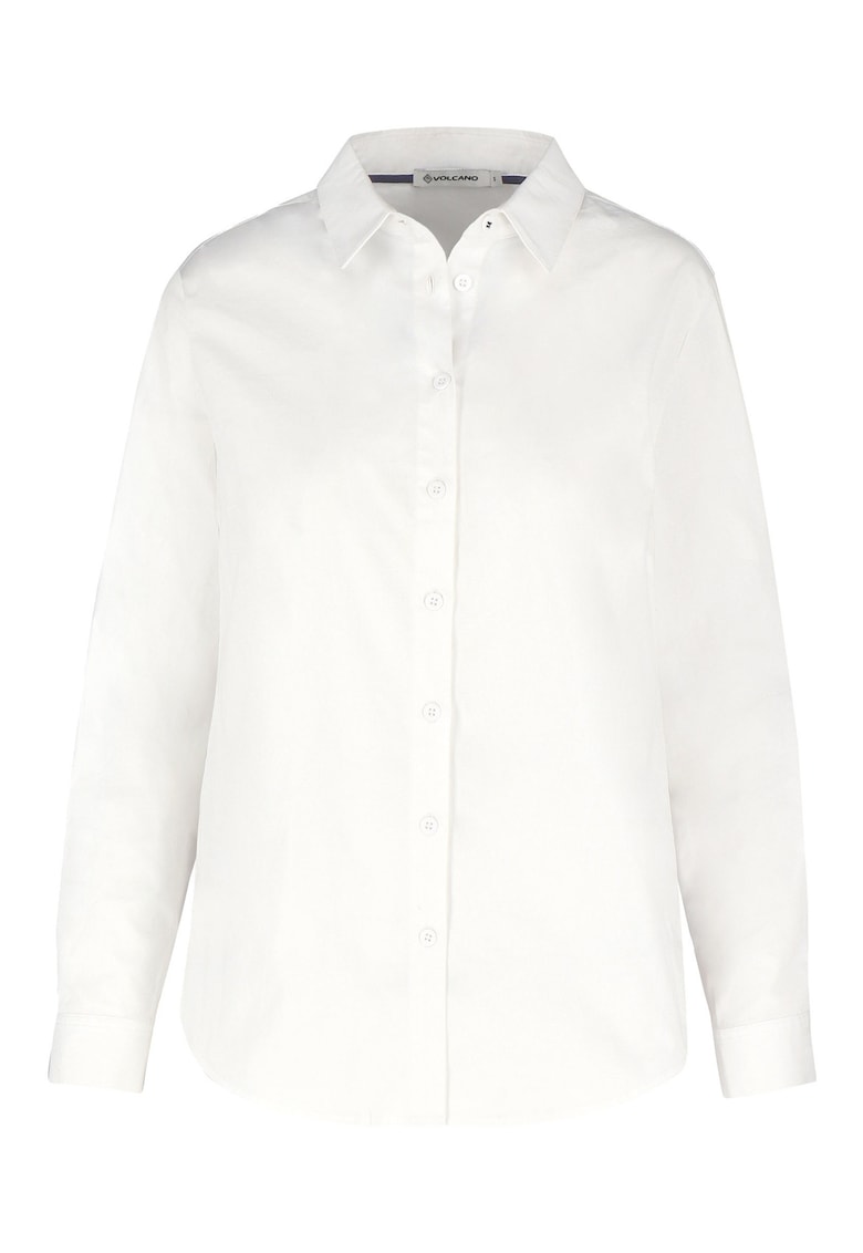 Camasa pentru femei K-Swan - alb - din bumbac - Regular Fit