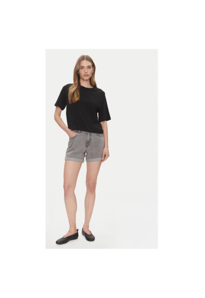 Pantaloni scurti din denim dama 10279493 - Bumbac/Poliester - Gri - Gri