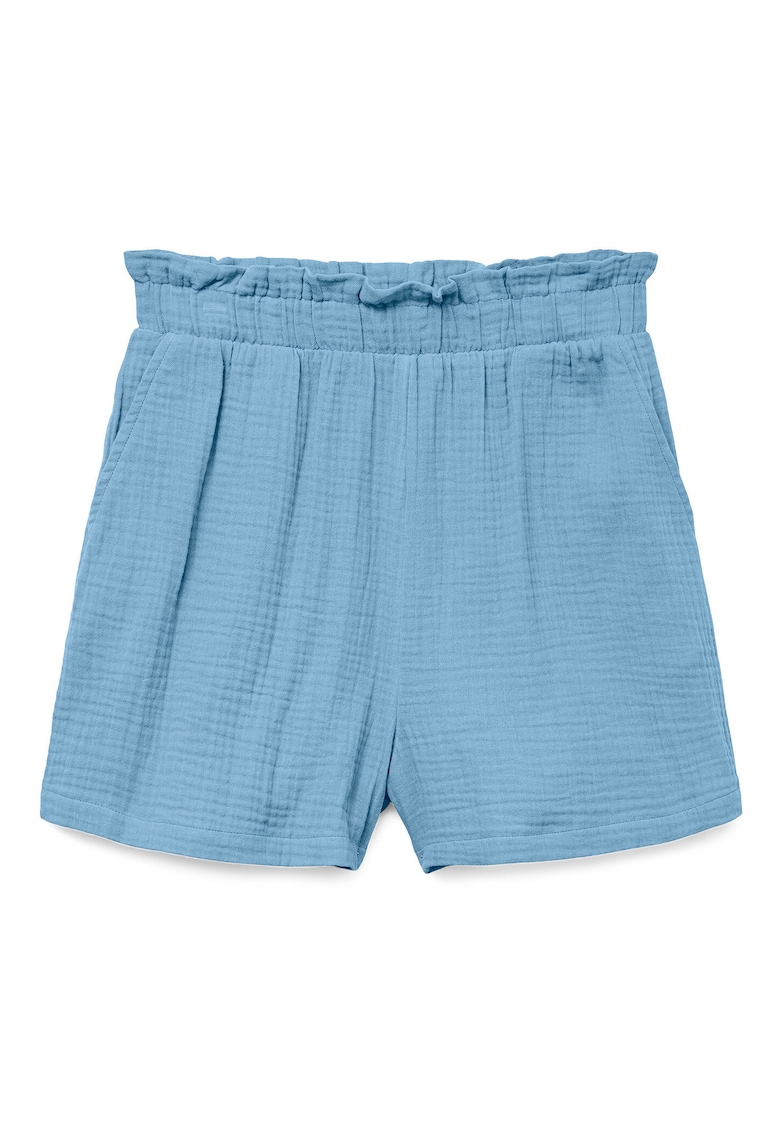 Pantaloni scurti dama 10279687 - Bumbac - Albastru