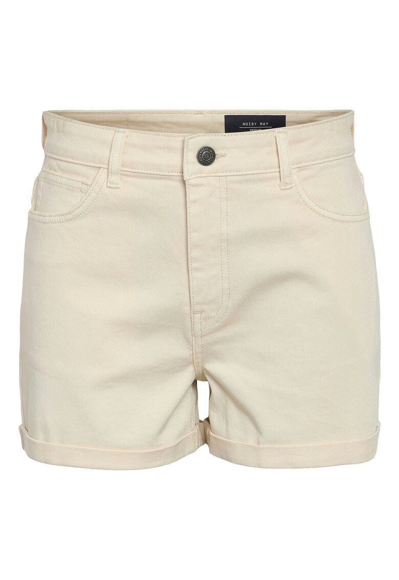 Pantaloni scurti din denim dama 27029546 - Bumbac/Elastan - Bej - Bej