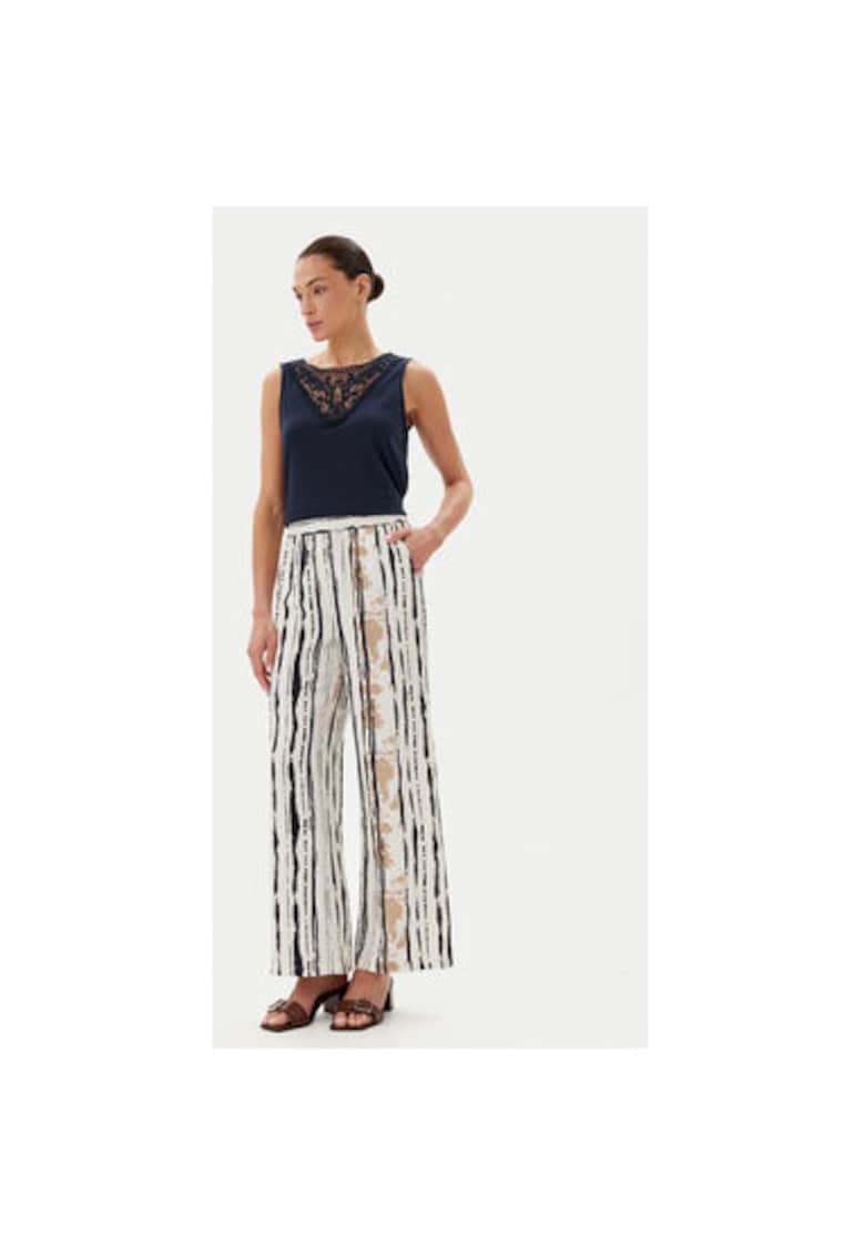 Pantaloni dama 15339132 - Viscoza/Nylon - Alb - Alb