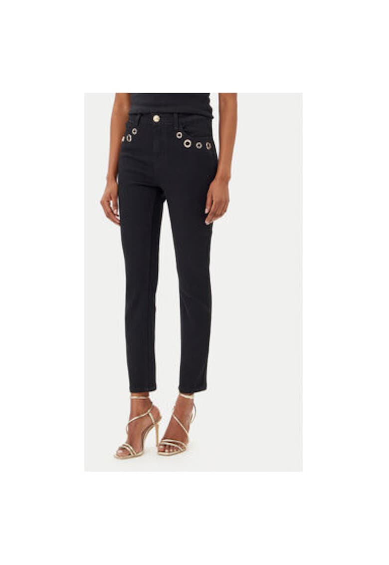 Pantaloni dama ADDE002564 - Bumbac/Poliester - Negru