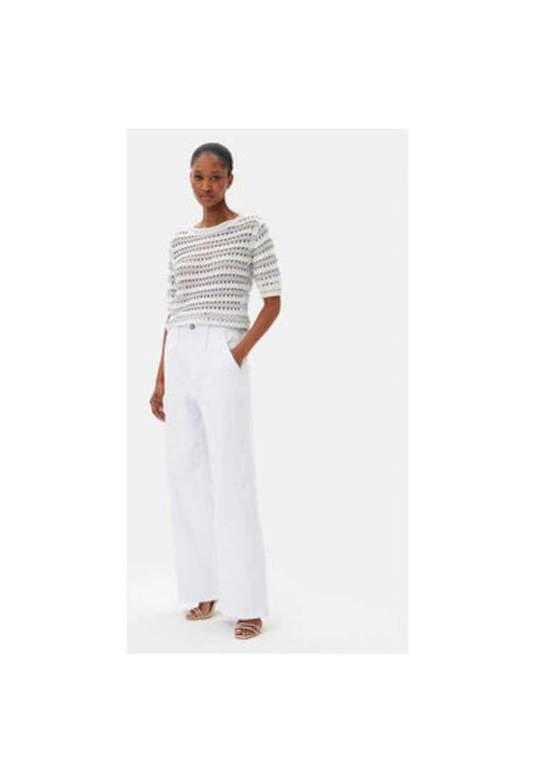 Pantaloni dama ADDE002323 - Bumbac - Alb