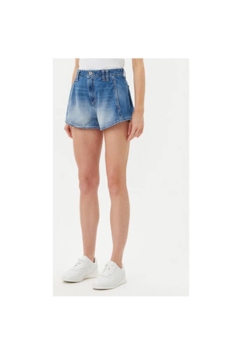 Pantaloni scurti din denim dama D0KDEH0W7S - Bumbac - Albastru - Albastru