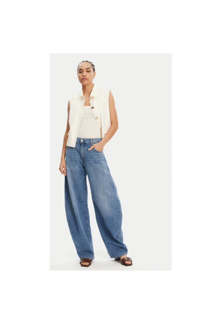 Pantaloni dama DD5117 - Bumbac - Bleumarin - Bleumarin