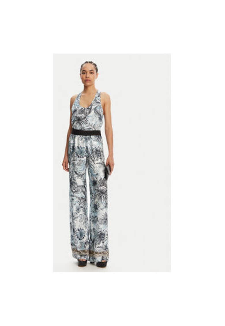 Pantaloni dama 78PAA120 NS605 - Viscoza - Albastru