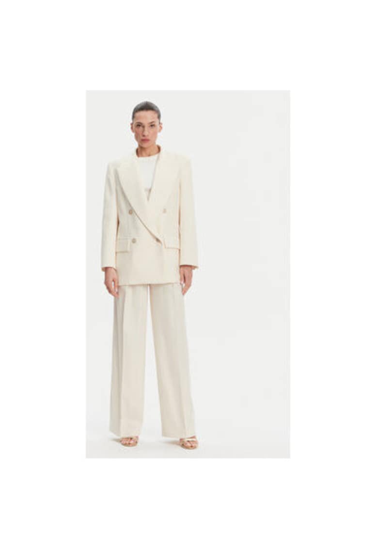 Pantaloni dama P25CPPA01901 - Viscoza/Poliester - Ecru - Ecru