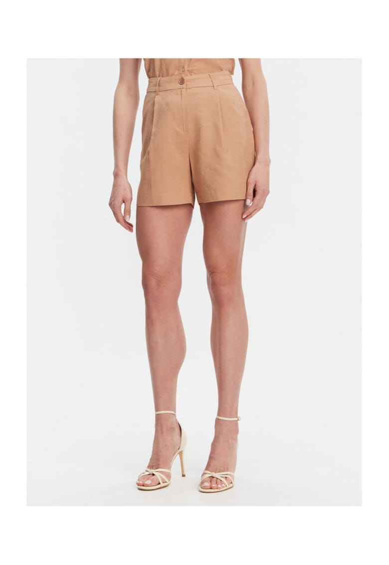 Pantaloni scurti dama 511BD25038 - In/Viscoza - Maro - Maro