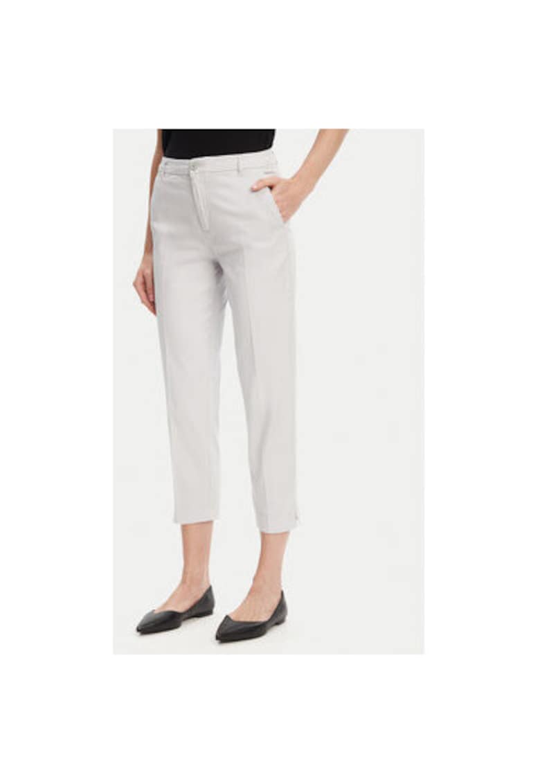 Pantaloni chino dama  4CDR558R5 - Bumbac - Gri