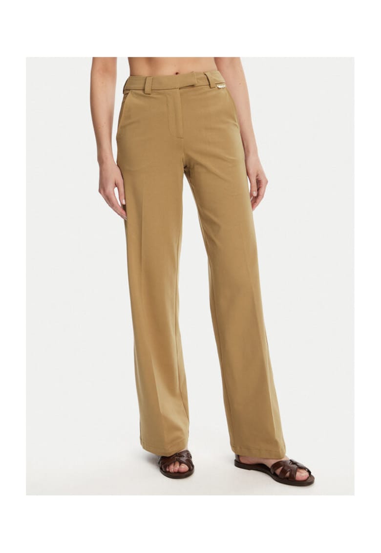 Pantaloni dama GPP25421PA - Bumbac/Elastan - Bej - Bej