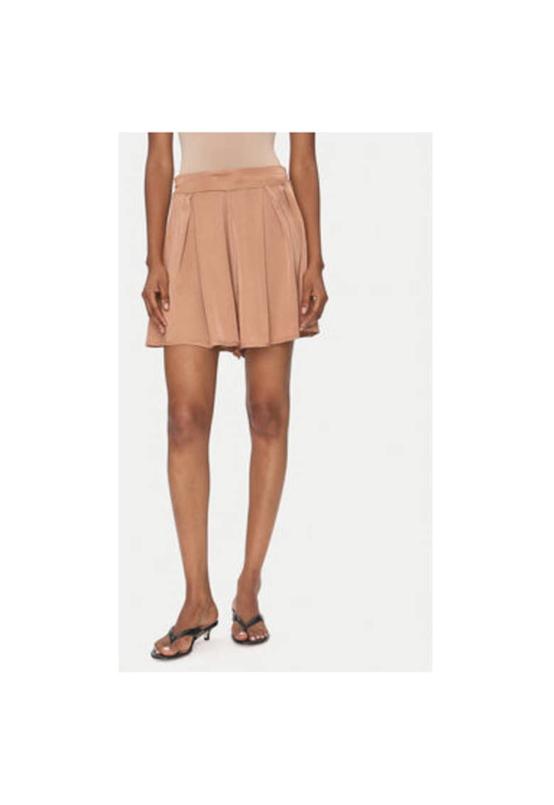 Pantaloni scurti dama TD0764 - Viscoza - Bej