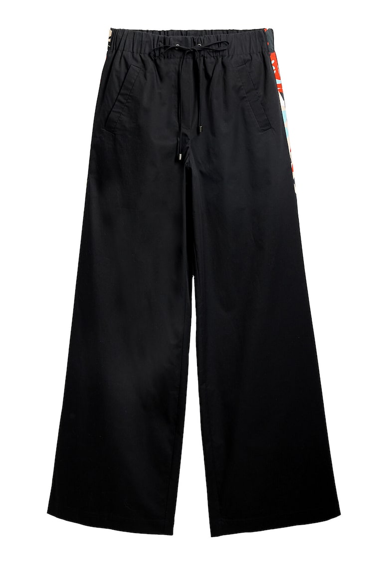 Pantaloni dama 25SWPW19 - Bumbac - Negru - Negru