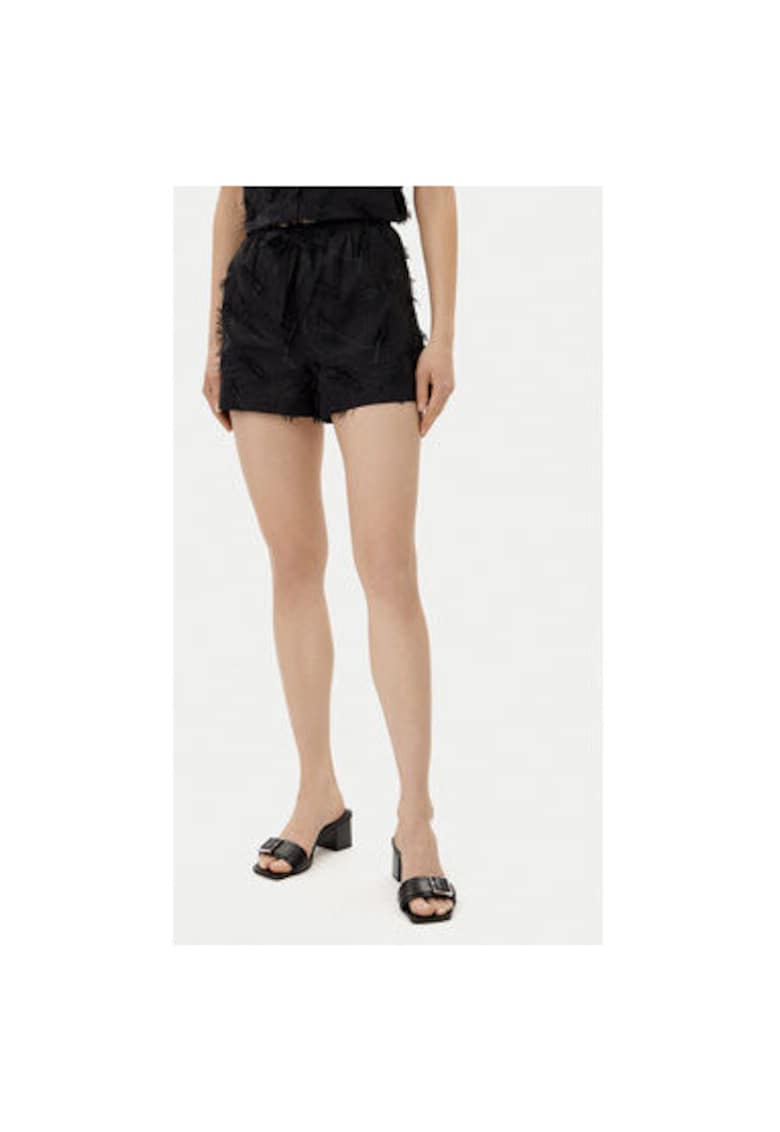 Pantaloni scurti dama  GPP25334SH - Bumbac - Negru