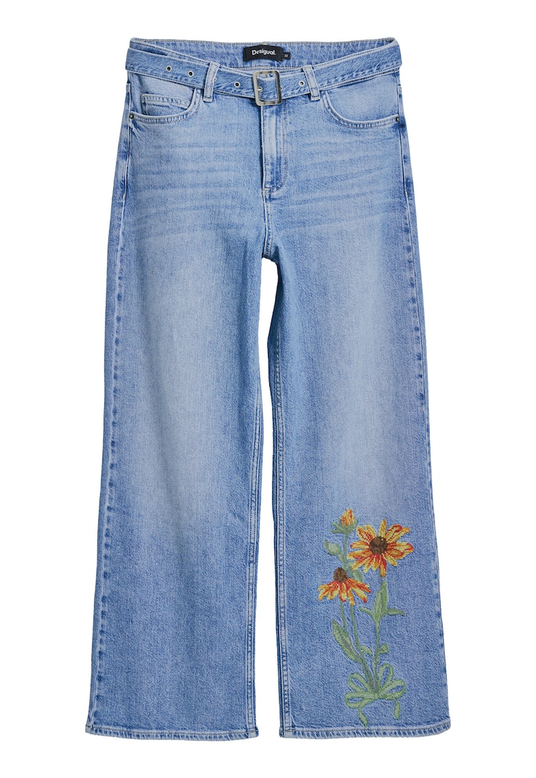 Pantaloni dama 25SWDD14 - Bumbac/Poliester - Albastru - Albastru