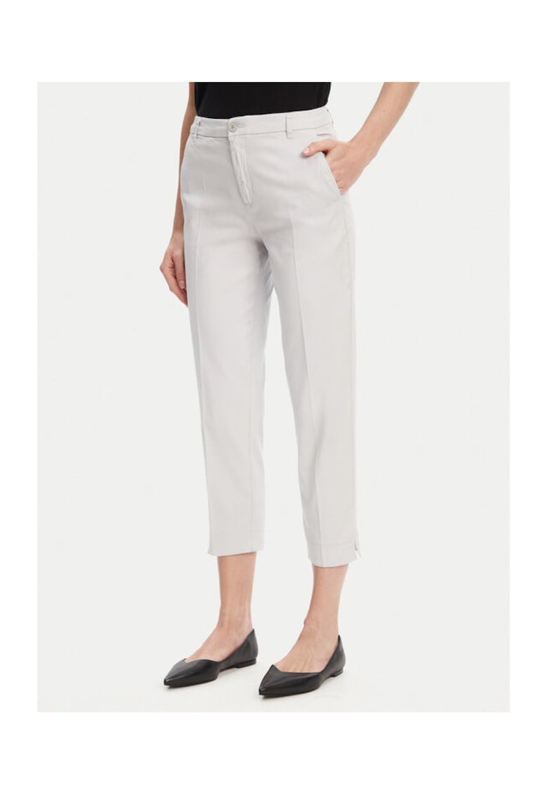 Pantaloni chino dama 4CDR558R5 - Bumbac - Gri - Gri