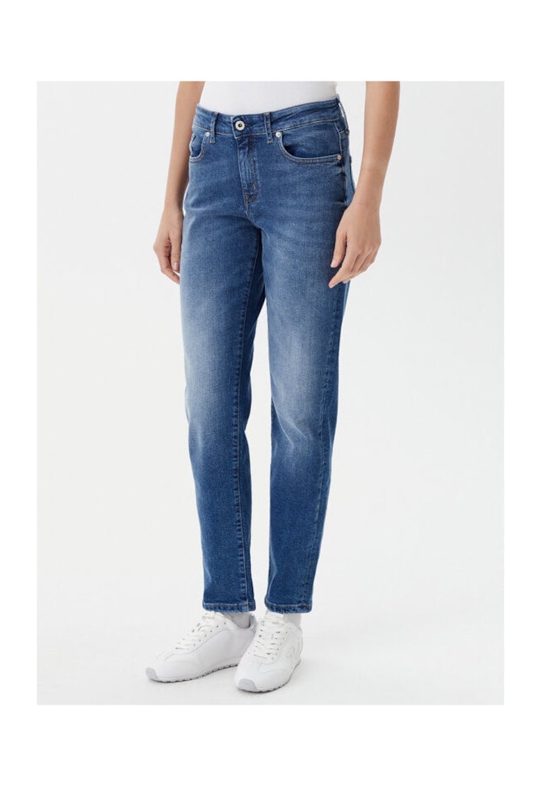 Pantaloni dama A1W10108 - Bumbac/Elastan - Bleumarin - Bleumarin