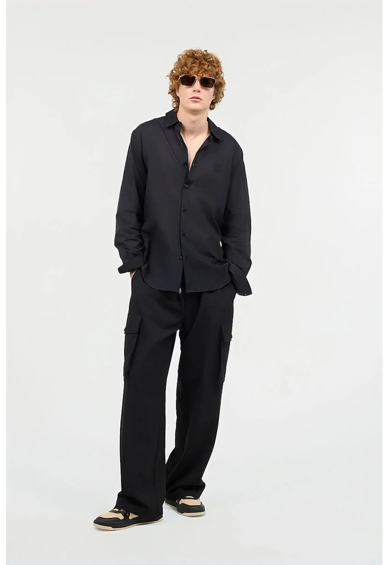 -Pantaloni largi - cargo cu elastic în talie JC