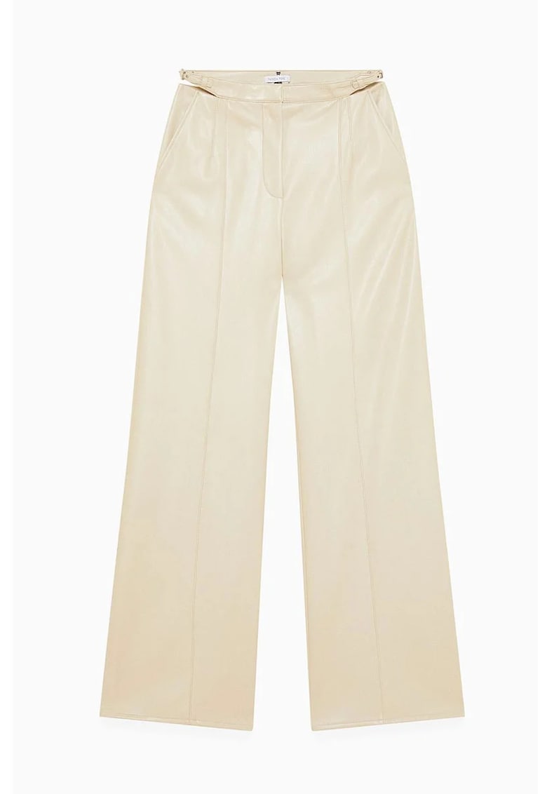 Pantaloni cu croiala ampla - din piele ecologica