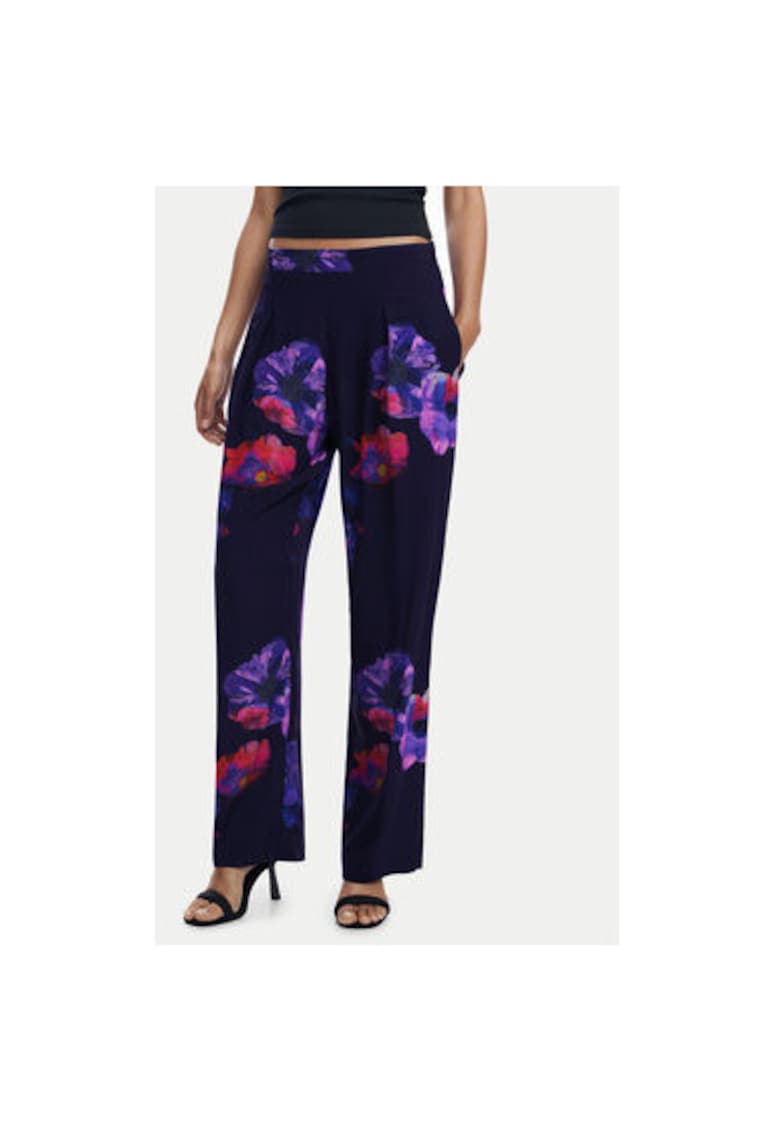 Pantaloni dama 25SWPWX5 - Viscoza - Negru - Negru