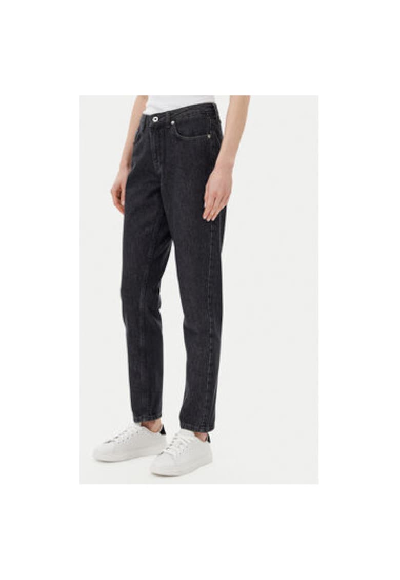 Pantaloni dama A2W10138 - Bumbac organic - Negru - Negru